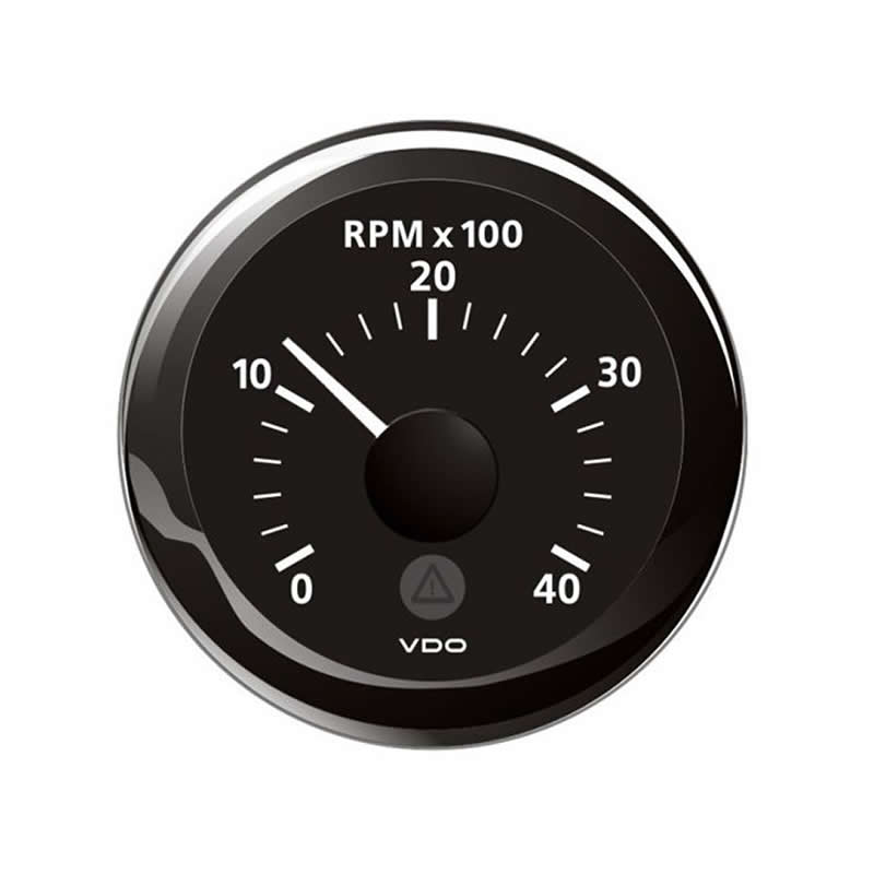 VDO ViewLine Tachometer 4.000 RPM Black 52mm